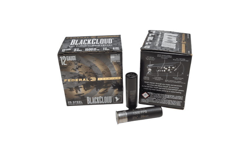 FEDERAL 12 Gauge Steel Black Cloud 3.5 inch 1 5 oz 1500 FPS 4 shot